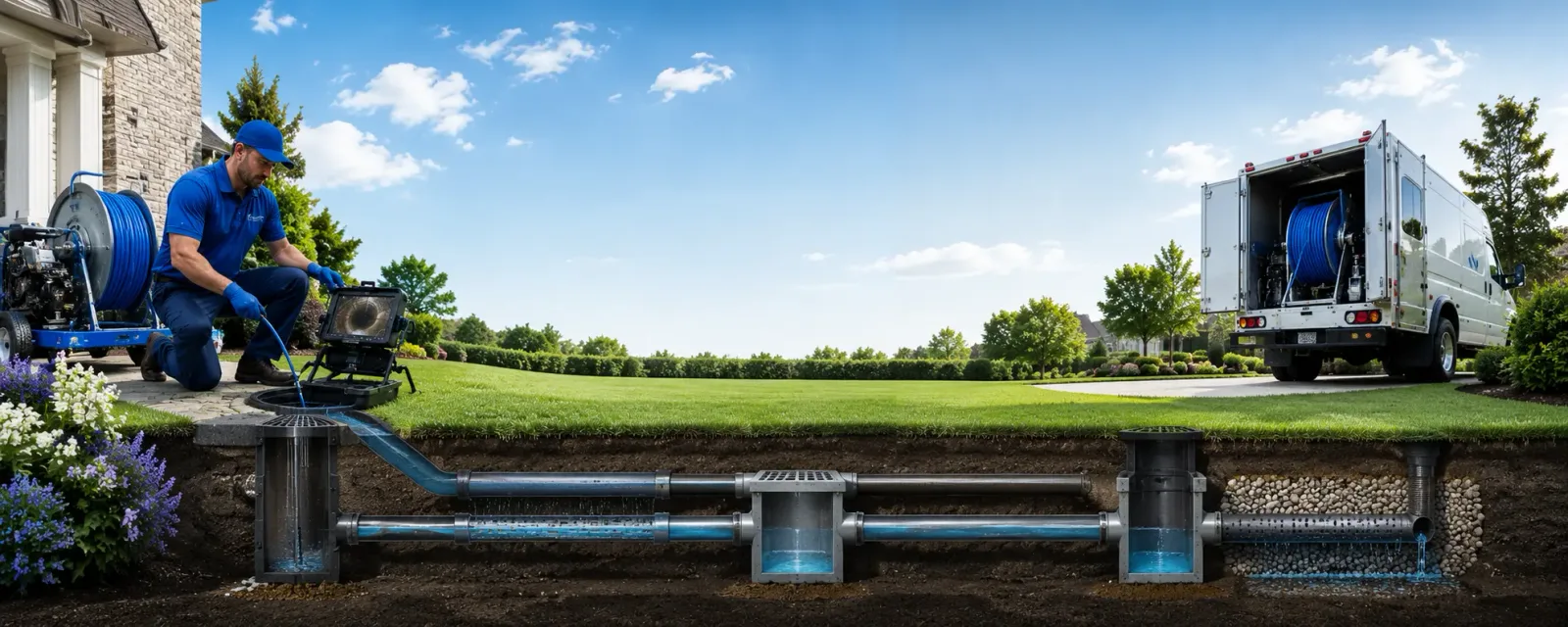 Outdoor drain cleaning information for West Portsmouth, OH